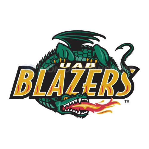 UAB Blazers Logo T-shirts Iron On Transfers N6628 - Click Image to Close